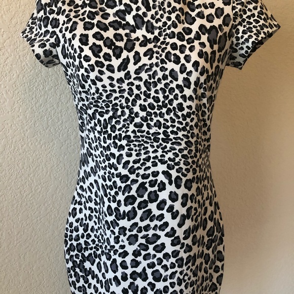 FOREVER 21 grey cheetah dress size small - Picture 2 of 8